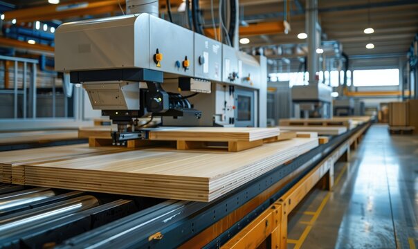 Sản xuất ván ép phủ phim bằng công nghệ hiện đại